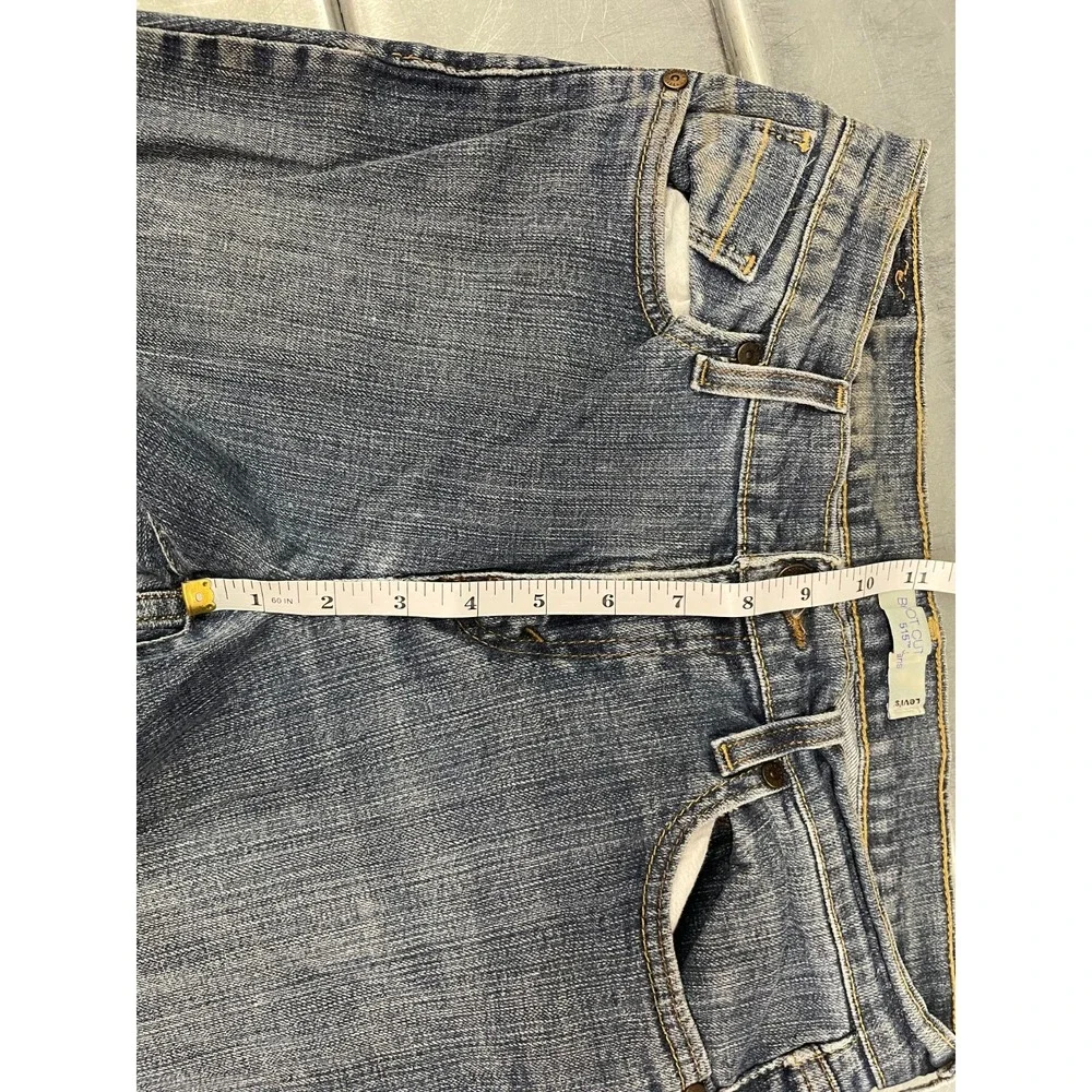 VTG Levis 515 Jeans Womens 6 28X31 Blue Medium Wash Denim‎ Boot Cut Distressed